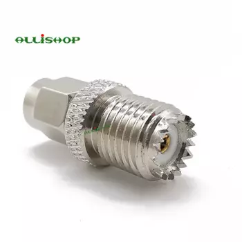 2 шт. SMA штекер в мини разъем UHF прямой разъем SMA штекер в UHF гнездо RF коаксиальный переходник разъем