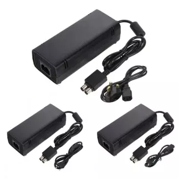 2 шт. США/ЕС/Великобритания адаптер переменного тока зарядное устройство Кабель питания для Xbox360 Slim