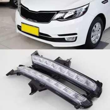2 шт. Стайлинг автомобиля DRL дневные ходовые фонари для KIA RIO K2 2015 2016