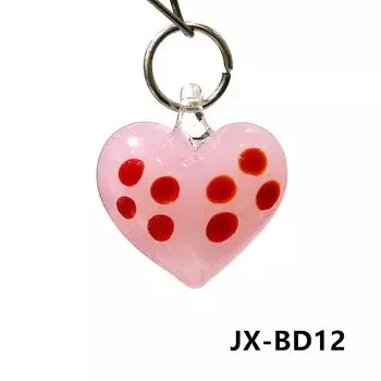 2 шт. стеклянные сердцевидные кулоны JSSMTLP