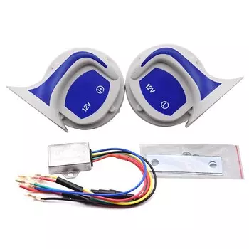 2 шт. супер 115 дБ поезд звуковой сигнал для грузовиков автомобильный Стайлинг 12V электрический Улитка воздушный рожок оригинальность звука для Аксессуары для мотоцикла и автомобиля