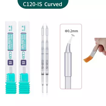 2 шт. YIHUA-982D-I C120-IS/K/3.0D паяльные жала 2 Ом для YIHUA 982D-I 982D-III паяльная ручка пинцет сменные аксессуары