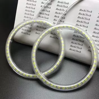 2 шт., Сверхъяркие кольца с ангельскими глазами, 72 мм, 80 мм, 85 мм, 90 мм, 95 мм, 100 мм, 105 мм, 110 мм, 115 мм, 120 мм, 126 мм, 140 мм