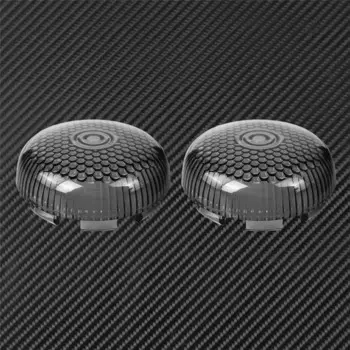 2 шт., светильник для мотоцикла с указателем поворота, крышка объектива, для Harley Touring Dyna Softail Sportster XL 1200 883 Road Glide FLHR FLHX