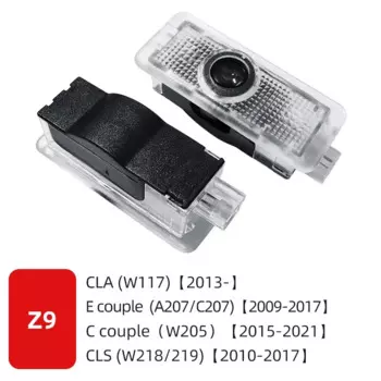 2 шт. светодиодная лампа приветствия двери автомобиля свет логотип лазерный проектор освещение эмблема для Mercedes Benz W204 W221 W222 W203 W168 W245 W164