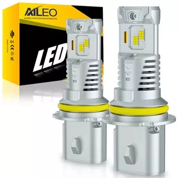 2 шт. светодиодные 9007 светодиодные фары HB5 светодиодные CSP безвентиляторные с лампой Canbus дальнего и ближнего света 36000LM 120 Вт для автомобильных противотуманных фар Plug & Play