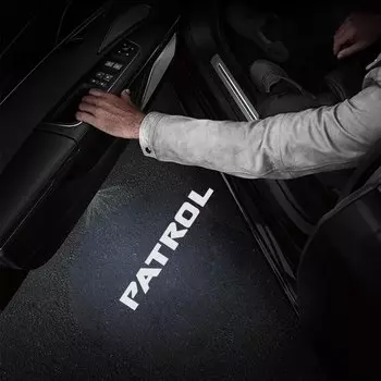 2 шт. Светодиодные автомобильные дверные фонари для Nissan Patrol Y62 2010 2011 2012 2013 2014 2015 2016 2017 2018 2019 Аксессуары для проектора Nismo
