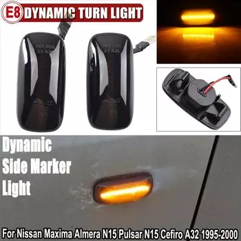 2 шт. светодиодные боковые габаритные фонари указателя поворота для Nissan Skyline R34 Almera N15 N16 Pulsar Maxima QX Sunny G10 Primera P11 P12