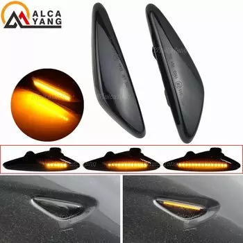 2 шт. светодиодные динамические автомобильные указатели поворота для Mazda 5 CW 6 GH MX-5 ND RX-8 Автомобильные боковые габаритные огни для Fiat 124 Spider Abarth