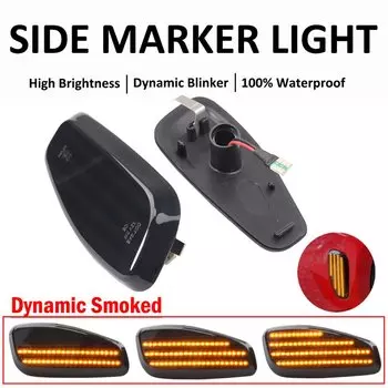 2 шт. светодиодные динамические боковые габаритные указатели поворота для Jeep Renegade BU 2014-2021, полностью светодиодные указатели поворота янтарного цвета