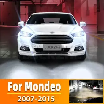 2 шт. светодиодные фары высокой мощности H7 для Ford Mondeo Mk4 2007 ~ 2015 Canbus без ошибок H18 автомобильная лампа белого света диодная лампа 12 В 100 Вт