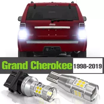 2 шт., светодиодные фонари заднего хода для Jeep Grand Cherokee 2 3 4 WJ WG WH WK 1998-2019 2005 2006 2010 2011 2015 2016