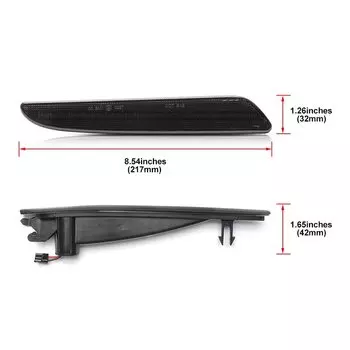 2 шт., светодиодные габаритные огни для переднего бампера Benz W211 E-Class Facelift E320 E350 E550 E63 AMG 2007-2009