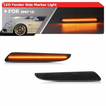 2 шт., светодиодные габаритные огни для переднего бампера Benz W211 E-Class Facelift E320 E350 E550 E63 AMG 2007-2009