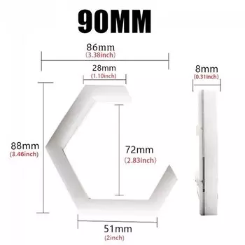 2 шт. светодиодные кольца с шестигранными ореолами «ангельские глазки» для мотоциклетных автомобильных фар с поворотным сигналом RGB APP Control 12 В 24 В 80 мм 70 мм 90 мм