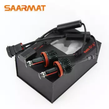 2 шт. светодиодные лампы Canbus Angel Eyes декоративная лампа H8 для BMW E60 E61 E63 E64 E70 X5 E71 X6 E82 E87 E89 Z4 E90 E91 E92 белый синий