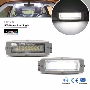 2 шт. светодиодные лампы для чтения для Skoda Fabia Superb Yeti Canbus купольные лампы для карт потолочные светильники окружающее освещение камеры на крыше