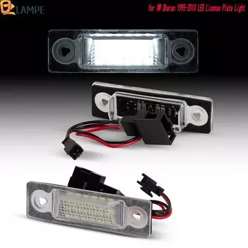 2 шт., светодиодные лампы для номерного знака VW Sharan Ford Galaxy Seat Alhambra 1996-2010