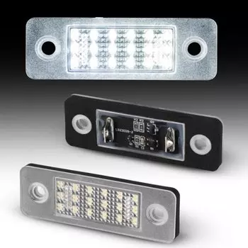 2 шт. светодиодные лампы для освещения номерного знака для Volvo C30 2008-2013 Canbus 6000K белые автомобильные аксессуары OEM # 31213991