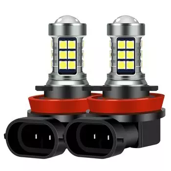 2 шт., светодиодные лампы H8, H11, HB4, светодиодные лампы HB3 9006, 9005, 3030SMD светильник s, 6000 лм, K, 12 В