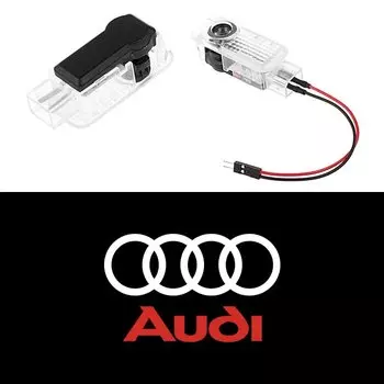 2 шт. светодиодные лампы приветствия двери автомобиля для Audi A1 A3 8P 8V A4 A5 A6 A7 A8 Q3 Q5 Q7 Q8 Sline TT Logo Projector Ghost Shadow Lamp