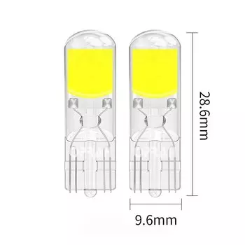 2 шт., светодиодные лампы T10 Canbus W5W Sapphire COB, бесприводная Светодиодная лампа с клиновидным цоколем, 12 В, 6000K, 168, 194 светодиод 5W5, лампа для чтения для салона автомобиля
