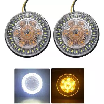 2 шт., светодиодные ламсветильник для указателей поворота, 2 дюйма