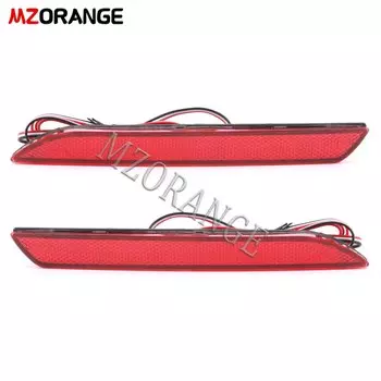 2 шт., светодиодные отражатели для заднего бампера Honda JAZZ Fit 2010 2011 2012 2013 для CRZ CRV Acura TSX, стоп-сигнал, противотуманные фары, автомобильные аксессуары