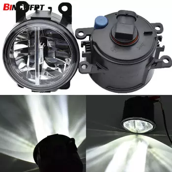 2 шт. светодиодные передние противотуманные фары для Peugeot Partner Tepee 2008-стиль автомобиля круглый бампер галогенные противотуманные фары