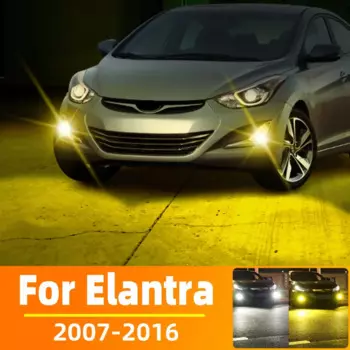 2 шт. светодиодные противотуманные фары для Hyundai Elantra, аксессуары 2007 2008 2009 2010 2011 2012 2013 2014 2015 2016