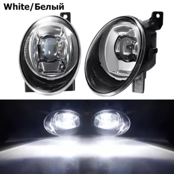 2 шт. светодиодные противотуманные фары с декодером Canbus для Volkswagen VW Golf Mk6 Tiguan Caddy 30 Вт 9006 автомобильный передний бампер противотуманные фары в сборе