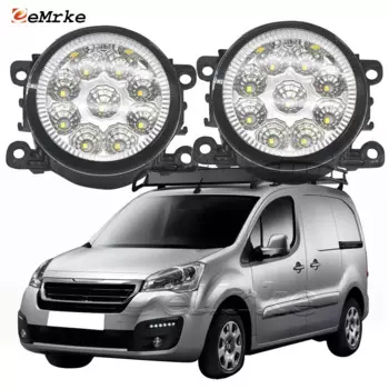2 шт., светодиодные противотуманные фары в сборе для Peugeot Partner Tepee Box/Van 2015 2016 2017 H11 12 В