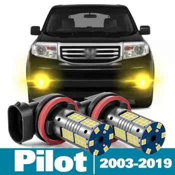 2 шт., светодиодные противотуманные светильник для Honda Pilot 2003-2019 2005 2006 2007 2008 2009 2010 2011 2012 2013 2014 2016 2017 2018