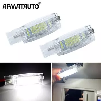 2 шт. светодиодные внутренние солнцезащитные козырьки для косметического зеркала, лампы для чтения для VW Golf4 5 6 7 Plus Passat B5 B6 B7 CC Jetta Polo Beetle EOS