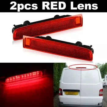 2 шт. светодиодный 3-й стоп-сигнал с высоким креплением, задний стоп-сигнал для VW T5 T6 Eurovan/Multivan/Caravelle/Transporter (только модель двери багажника)