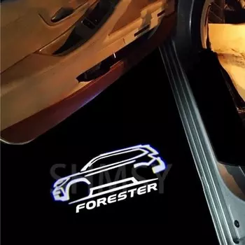 2 шт. светодиодный автомобильный дверной светильник, проектор, лампа, аксессуары для Subaru Forester SJ SK 2013 2014 2015 2016 2017 2018-2024