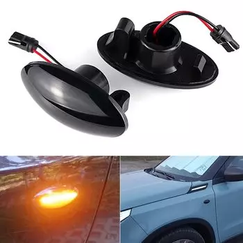 2 шт. светодиодный боковой габаритный указатель поворота автомобиля, мигалка, янтарный индикатор для Suzuki Swift Jimmy SX4 Alto Grand Vitara