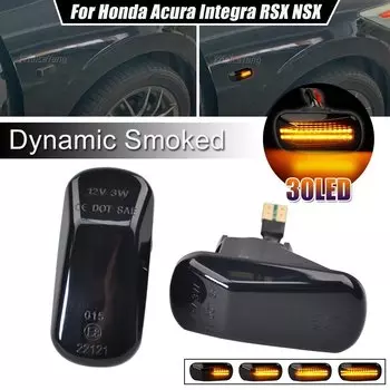 2 шт. светодиодный динамический боковой указатель поворота для Honda Stream S2000 CR-V HR-V Civic City Fit Jazz Accord повторитель сигнальный светильник