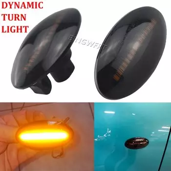 2 шт. светодиодный динамический последовательный поворотник для Suzuki Alto Grand Vitara 2009-2017, боковой габаритный указатель поворота, янтарный индикатор