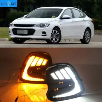 2 шт. светодиодный DRL Для Chevrolet Cavalier 2016 2017 2018 дневные ходовые огни сигнальные Противотуманные фары крышка