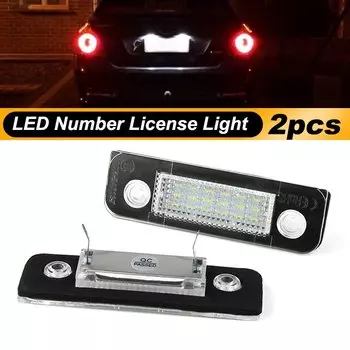 2 шт. светодиодный фонарь номерного знака Canbus 12 В для Ford Fiesta MK5 2001-2008 Fusion 2001-2011 Mondeo MK2 1996-2000 светодиодные фонари номерного знака