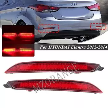 2 шт. светодиодный фонарь заднего бампера для Hyundai Elantra 2012 2013 2014 задний фонарь противотуманный фонарь стоп-сигнал отражатель автомобильные аксессуары