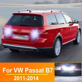 2 шт. светодиодный фонарь заднего хода для Volkswagen для VW Passat B7 аксессуары 2011 2012 2013 2014 резервная лампа W16W