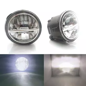 2 шт. светодиодный льные светодиодные противотуманные фары для Nissan X-Trail (T31) 2007 2008 2009 2010 2011 2012 светодиодный Ной лампой, противотуманные фары.