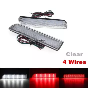 2 шт. светодиодный отражатель заднего бампера автомобиля, задний стоп-сигнал для Mitsubishi Lancer 2008-2017, все подходят