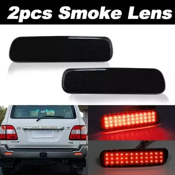 2 шт. светодиодный отражатель заднего бампера для Toyota Land Cruiser 100 для LX470 1991-2007, сигнальная лампа, стоп-сигнал, автомобильные аксессуары