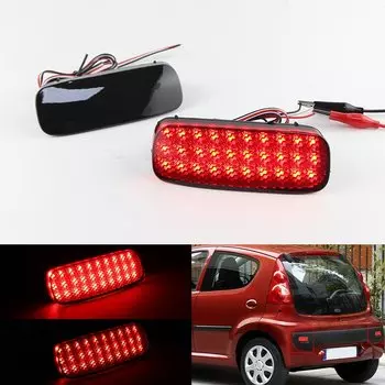 2 шт. светодиодный отражатель заднего бампера, стоп-сигнал, задний фонарь для Citroen C1 C5 Peugeot 107 206 607 Expert Fiat Scudo