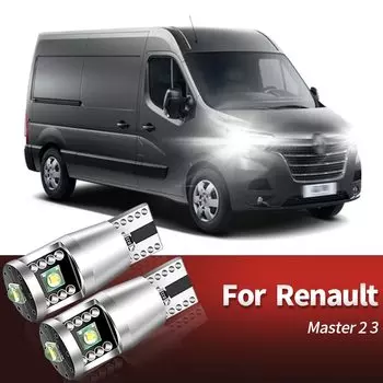 2 шт. светодиодный парковочный фонарь W5W T10 Canbus для Renault Avantime Alaskan Captur Clio 2 3 4 Grand Scenic 3 Kangoo Koleos 1 Master Modus