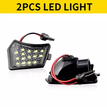 2 шт. 12 В светодиодный передний светильник под зеркалом для Volvo V40 V50 C30 C70 S40 S60 S80 V50 V70 XC70 XC90 Jaguar XJ XF XK/XKR XE