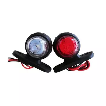 2 шт. Светодиодный позиционный светильник для прицепа 12V 24V Боковые габаритные огни для заднего фонаря грузовика Красный белый/янтарный стояночный фонарь